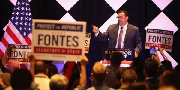 亚利桑那州民主党人阿德里安·丰特斯击败川普支持的国务卿候选人