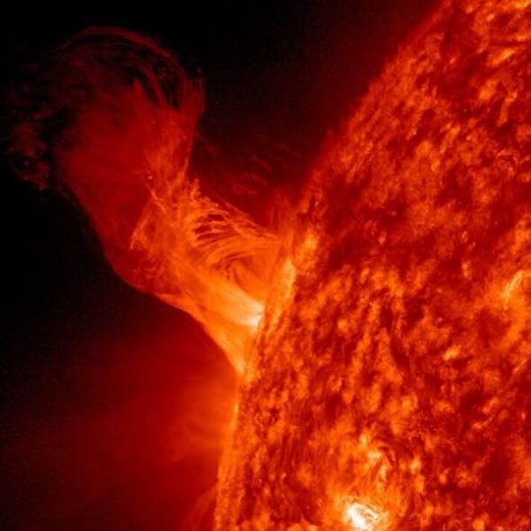 These radio signals are detected in solar flares